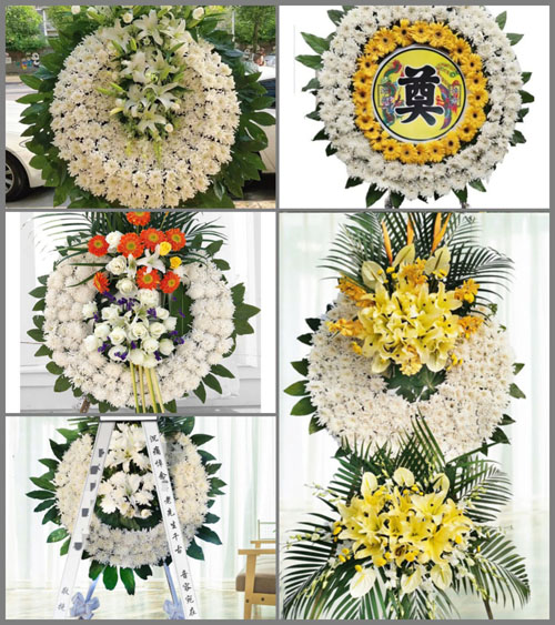 山东青岛平度市旧店镇花圈速递