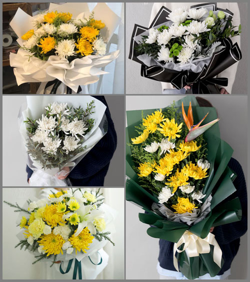 山东青岛平度市旧店镇白事花束代送